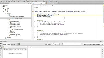 acelerometer in android