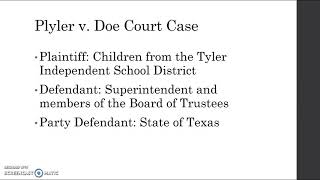 Plyler v Doe Court Case