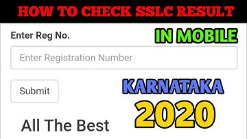 How To Check SSLC Result 2020 | 10th Class Result In Karnataka