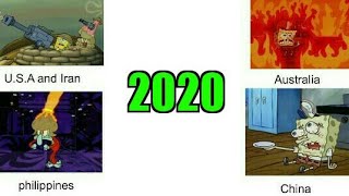 2020 so far portrayed by Spongebob memes