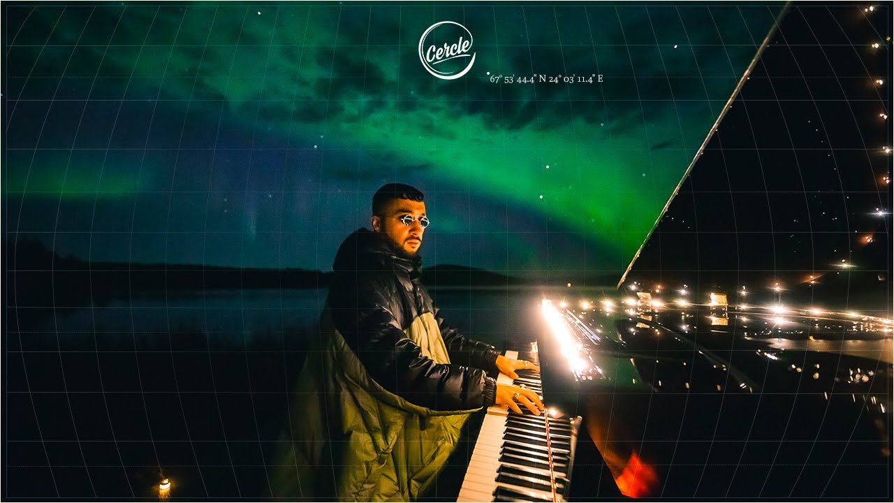 Sofiane Pamart live under the Northern Lights in Lapland Finland for Cercle