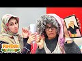Komik video! Fındık ailesi - Ayşe, Nuriye&#39;nin saçını düz yapıyor!
