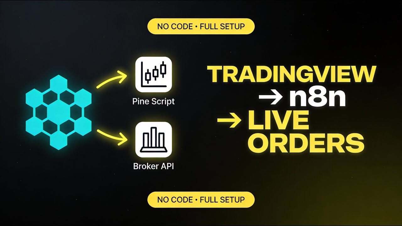 Automate Strategy to Broker in Real Time | n8n Webhooks + Pine Script ...