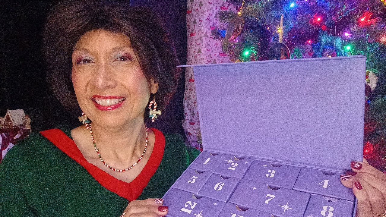 ASMR 📆🎄 Распаковка рождественского календаря «12 дней Рождества» 🎁 Уход за кожей 🧴 🎀 @Angelonmysh...