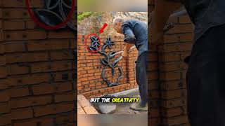 These Brick Walls Look Like Pure Art 🔥#ConstructionArt #BrickDesign #CreativeBuilds #usa