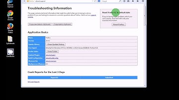 Reset Firefox (for the newer version it
