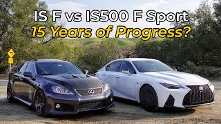 2008 Lexus IS F vs 2022 Lexus IS500 F Sport - Head to Head Review!