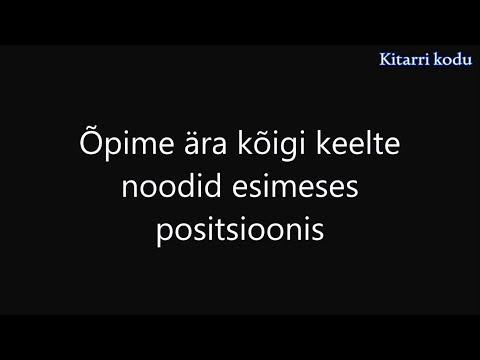 Video: Kuidas Teisendada Akordid Nootideks