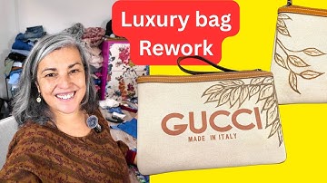 Luz Upcycles More saving a Gucci bag by drawig on it!