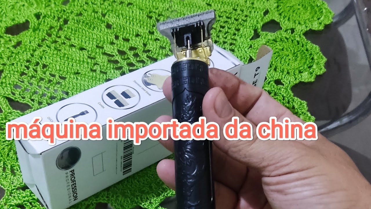 Review da máquina de cortar cabelo da china - YouTube