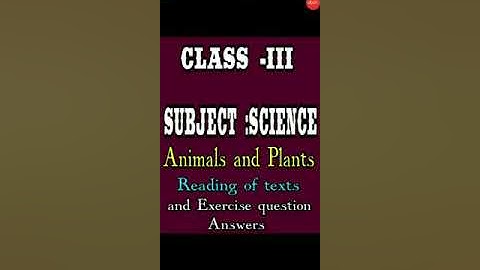Class III Science 10 06 2020