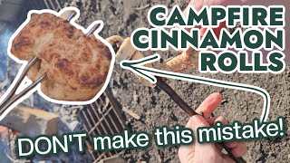 Four Ways that Actually Work to Cook Cinnamon Rolls over the Campfire