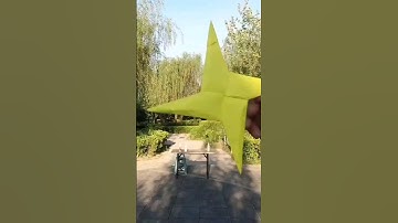 cách xếp phi tiêu bằng giấy bay và quay lại 😉😉 #shorts #origami #craft #diy