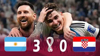 الارجنتين و كرواتيا 3-0 ملخص مباراة نصف نهائي كاس العالم 2022 في قطر