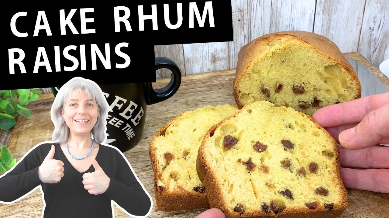 Je réalise un délicieux cake rhum raisin à la minute facilement !
