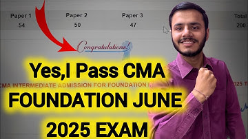 Cma Foundation June 2025 result reaction video 😭
