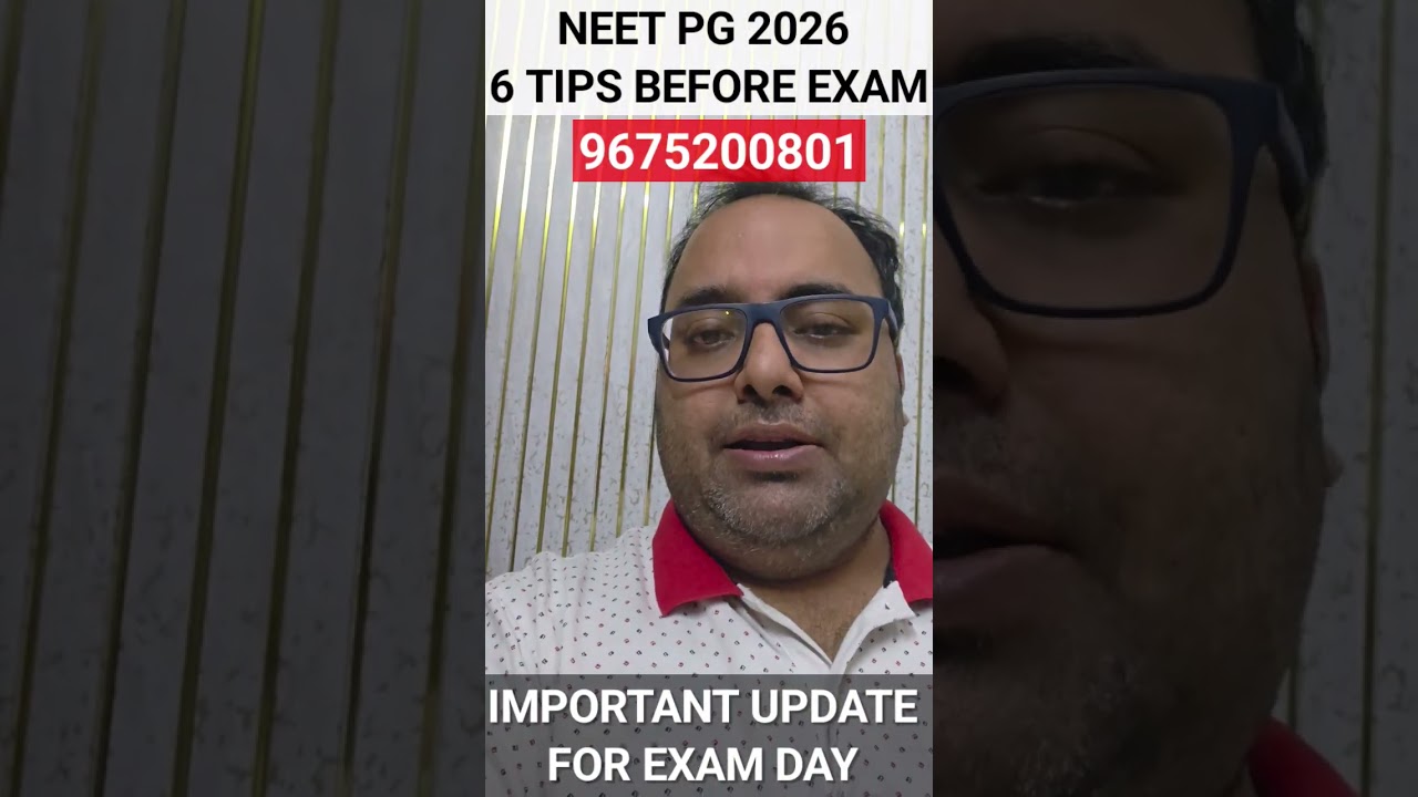 NEETPG2026 IMPORTANT & URGENT UPDATES BEFORE EXAM