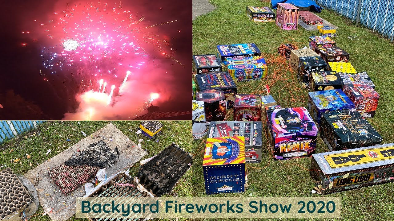 4th of July Backyard Firework Show+Setup 2020 YouTube