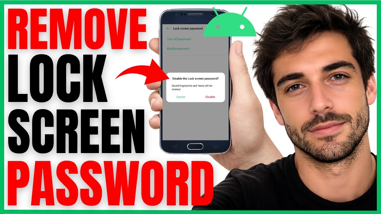 How to Remove Lock Screen Password on Android? (Step By Step) - YouTube