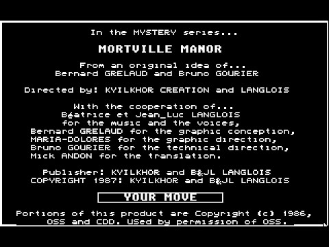 Le Manoir de Mortevielle Box Shot for Amstrad CPC