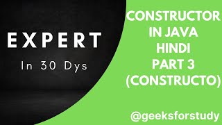 Constructor in java
