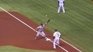 BOS@TB: Jennings bunts, makes it to third on an error Profile