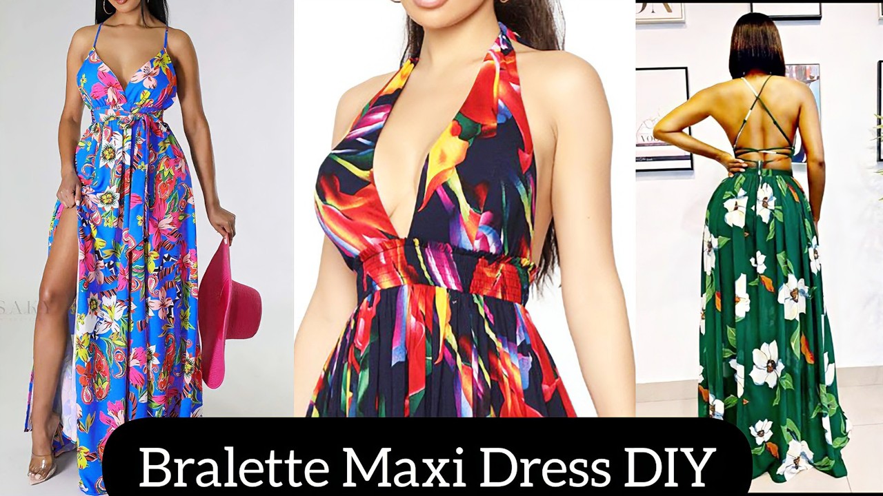 Сделай сам: как раскроить и сшить платье-макси с бралеттом. Мастер-класс по созданию летнего платья.