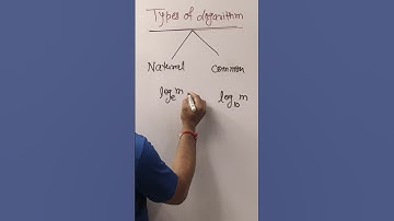 Two types of logarithm in English | Common & Natural Logarithm | log base change | #shorts