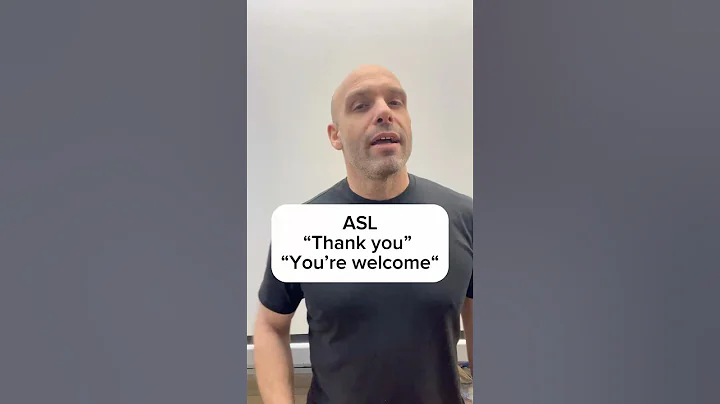 ASL: how to sign THANK YOU and YOU’RE WELCOME #SignWithJP #ASL #signlanguage