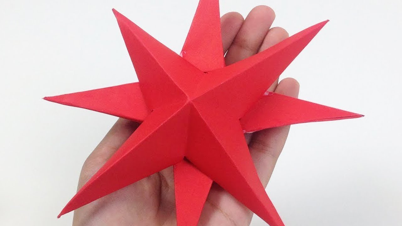 DIY 3D Paper Stars, Whenever I'm bored, I used to make thes…