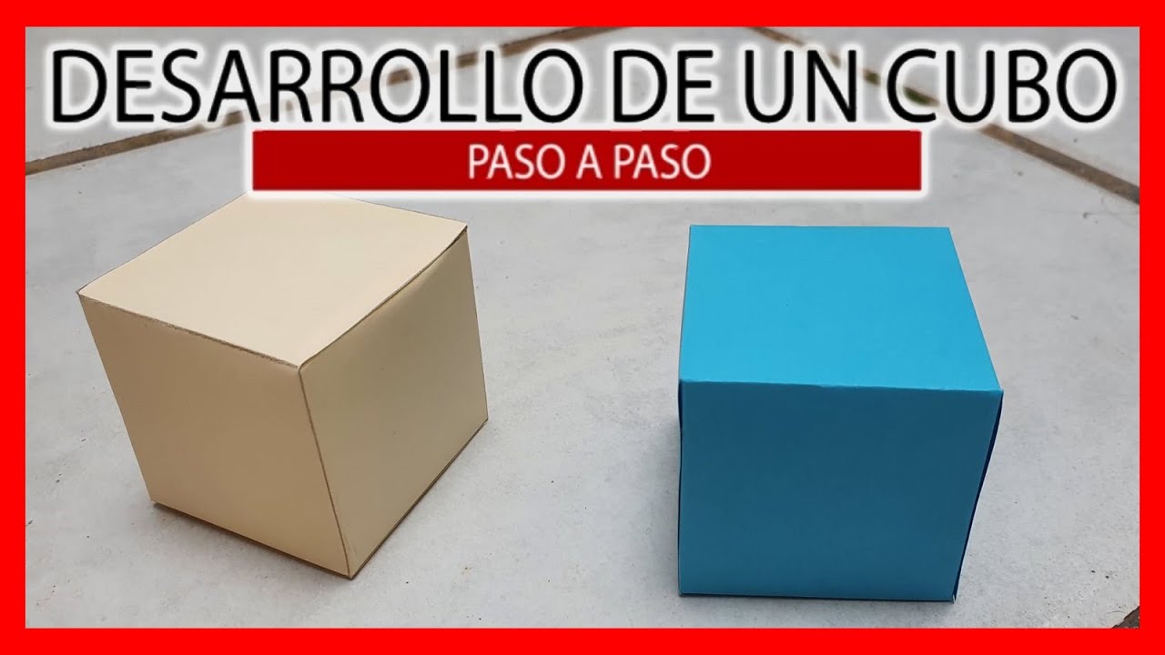 Hacer Un Cubo De Papel 💥 como hacer un CUBO de papel paso a paso 💣 Desarrollo de un hexaedro  también en cartón o cartulina - YouTube