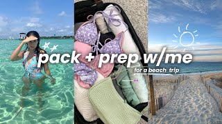 PACK \& PREP w\/ me for vacation | girls trip, packing, nails, etc.