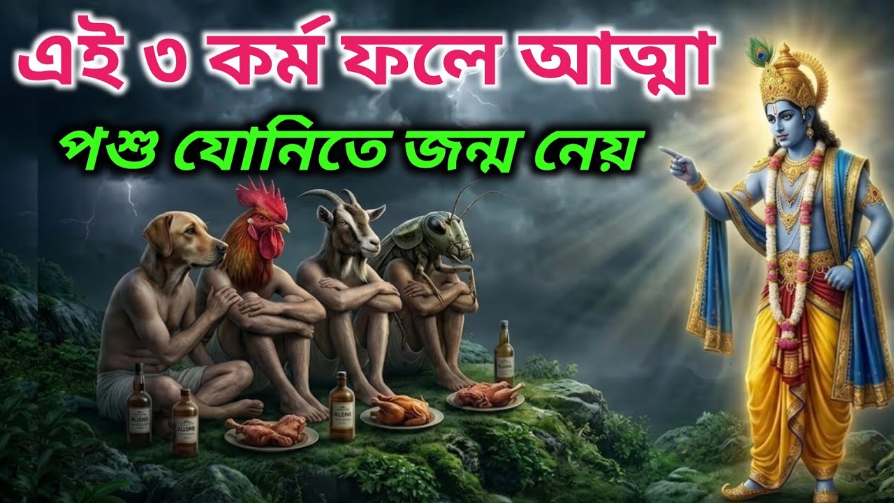 এই তিনটি কর্ম করলে আপনার  কখনো পশু জন্ম হবেনা ! গরুড় পুরান রহস্য।
