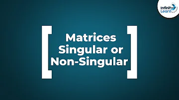 How do you know if a matrix is singular or not?