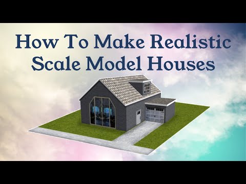 How To Make Realistic HO N OO Scale Houses |🔥