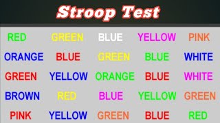 The stroop test | how fast is your brain ? screenshot 5