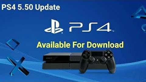 (SuperSampling Mode)PS4 Update 5.50 Available For Download