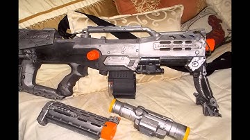 NERF Longshot cs-6 with Firefly Stock custom modded