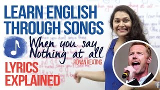 ... download lyrics - http://www.learnex.in/learning-english-thro...