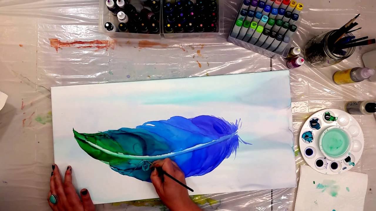 Go where you feel the most alive - Alcohol Ink Painting on Yupo Paper –  didART studio