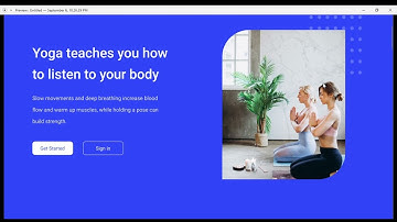 Yoga Landing Page in Figma