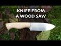 Making a Knife from an old wood saw // Knifemaking // My Cellar Workshop Making a Knife from an old wood saw // Knifemaking // My Cellar Workshop