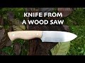 Making a Knife from an old wood saw // Knifemaking // My Cellar Workshop