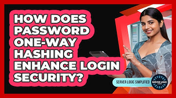 How Does Password One-Way Hashing Enhance Login Security?