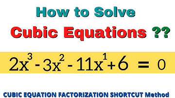 How to Solve Advanced Cubic Equations ?? | Factoring Cubic Polynomials- Algebra 2 & Calculus | Math