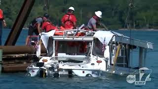 Scenes from 2018 Table Rock Lake duck boat recovery