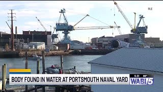 Body found in water at Portsmouth Naval Shipyard