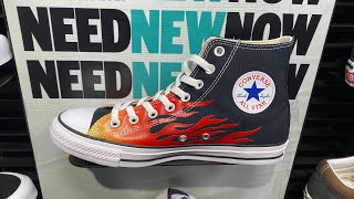 Converse Chuck Taylor All Star High “Flames” (Black/Enamel Red/Fresh Yellow) - Style Code: 171130C