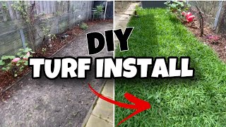 THE EASY WAY TO INSTALL TURF DIY GUIDE // EASY GRASS INSTALL LIKE A PRO
