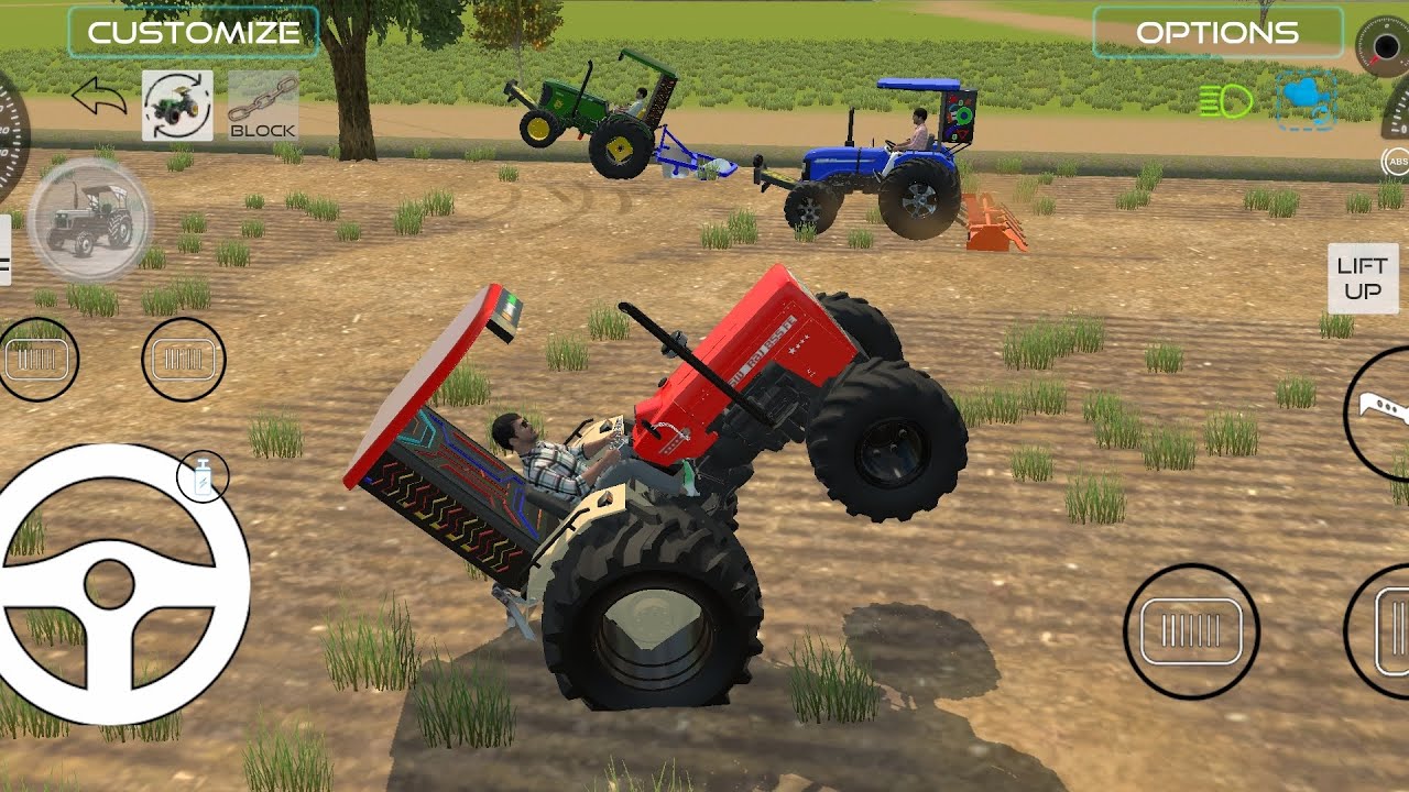 || SWARAJ AND FARAM TIRAK AND JOHN DEERE AND SIMULATOR FARMING 
